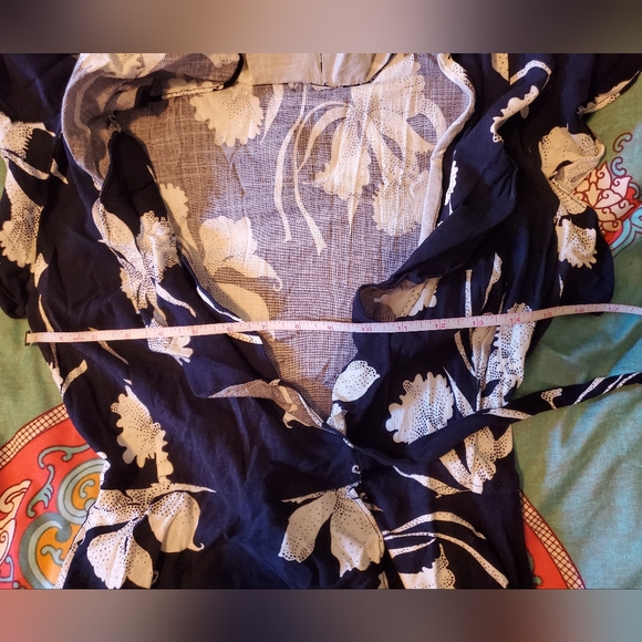 Adorable Trashy Diva Blanche Deco Daffodils Wrap Dress Size 2 - Picture 8 of 8